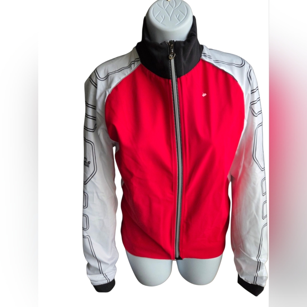 Assos iJ.shaqUno Red/White Full Zip Cycling Jacket Men's Size S